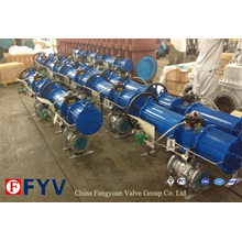 API 6D Pneumatic Full Bore Floating Ball Valve